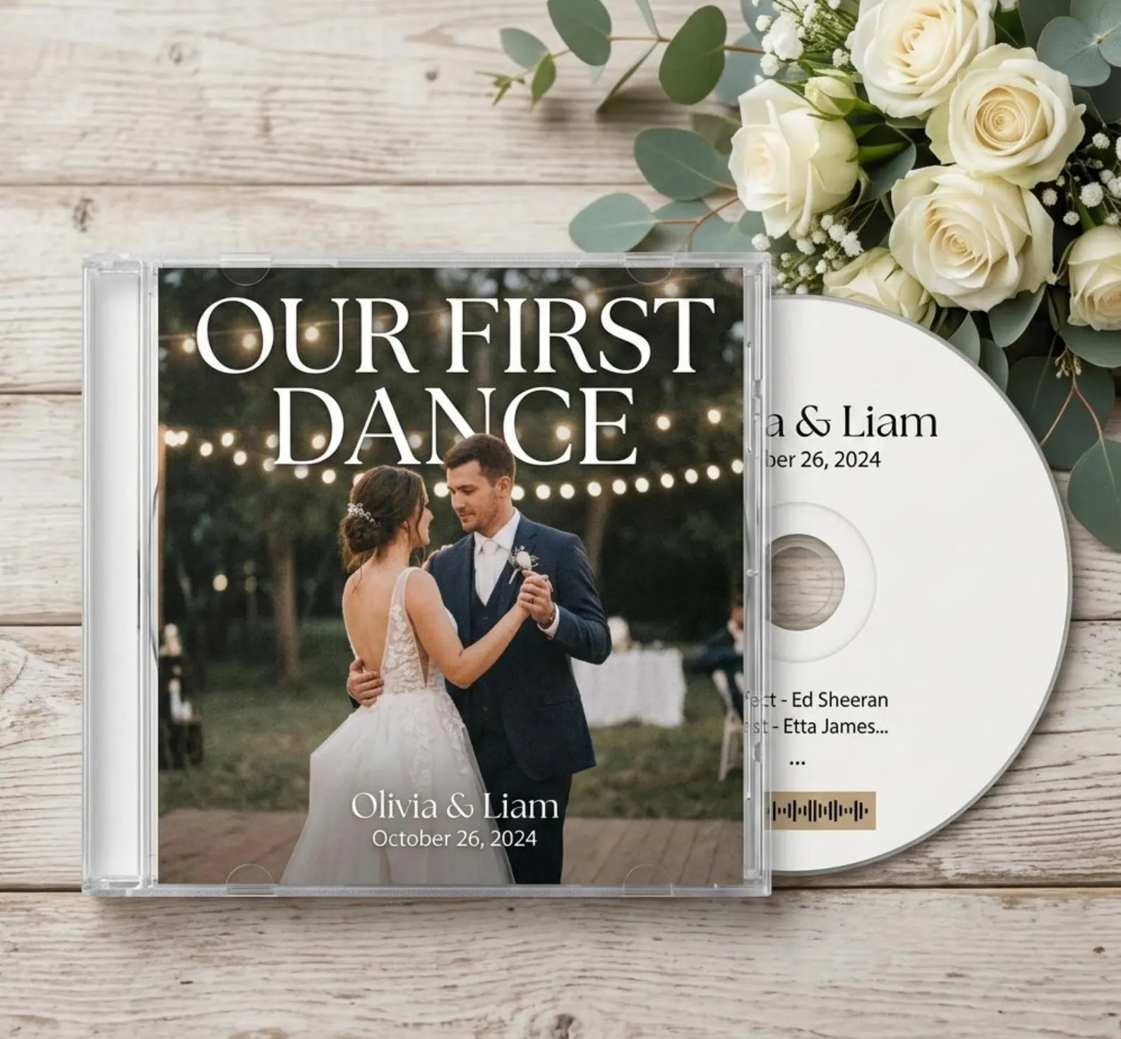 Custom CD mixtape with photo cover
